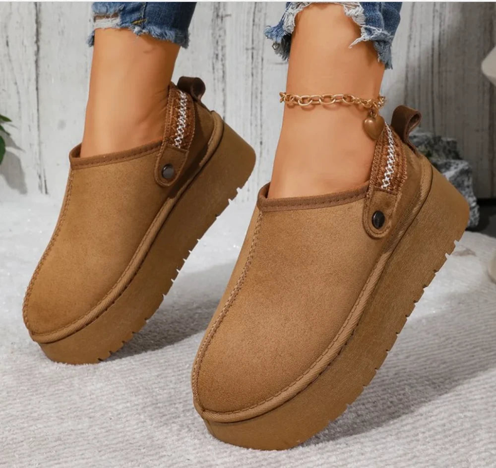 Plush Platform Winter Snow Boots