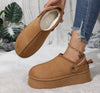 Plush Platform Winter Snow Boots