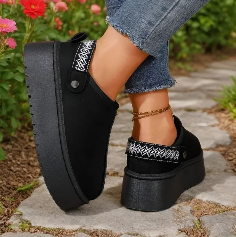 Plush Platform Winter Snow Boots