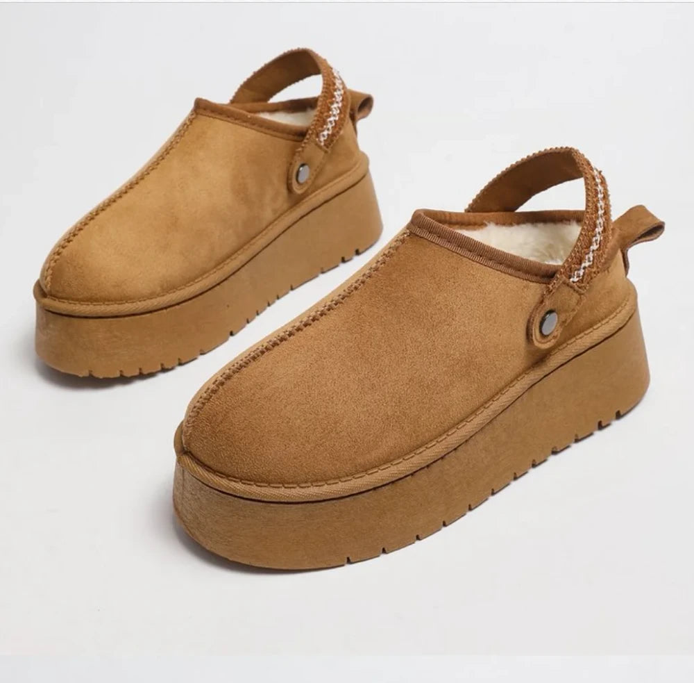 Plush Platform Winter Snow Boots