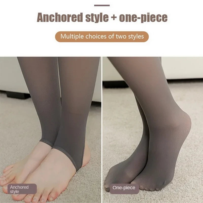 Fleece Lined Thermal Winter Pantyhose